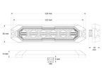 TRUCK VISION LED strobo gaismeklis 12/24V, IP6K9K, ADR, ECE R65 TA1 SF, ECE R10, SAE C1&C2, SAE J595 Cl. 1