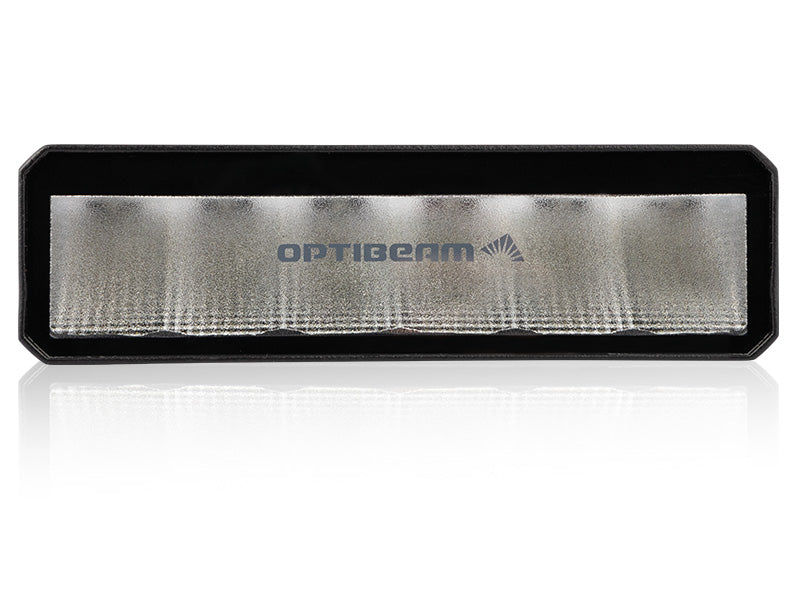 OPTIBEAM SlimX 9-36V 4800Lm 6xLED papildlukturis, kvadrāta, melns, IP68, ECE R10, CISPR Class 3, garantija 3 gadi, auksti balta gaisma 5300K