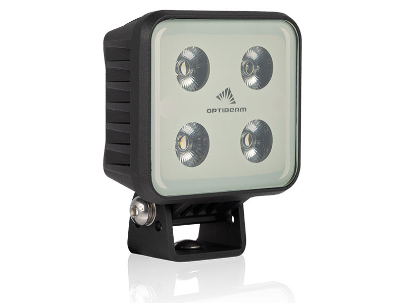 9-36V OPTIBEAM SNOWB С ПОДОГРЕВОМ. Мульти-кельвин 3000K: 2400lm, 3.34A @ 13.7V, 4000K: 3400lm, 4.13A @ 13.7V, 5700K: 2600lm, 3.26A @ 13.7V Светодиодный рабочий свет, IP68/IP69K, R10