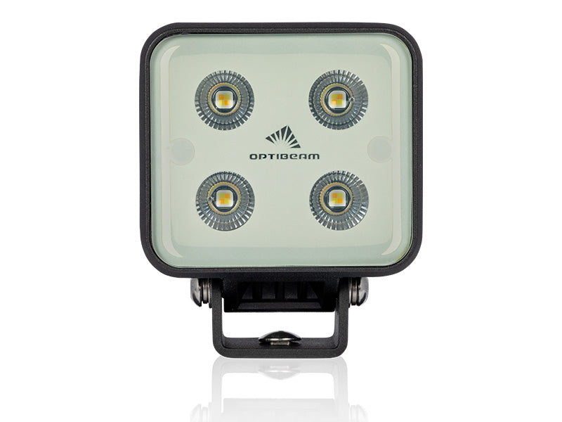 9-36V OPTIBEAM SNOWB С ПОДОГРЕВОМ. Мульти-кельвин 3000K: 2400lm, 3.34A @ 13.7V, 4000K: 3400lm, 4.13A @ 13.7V, 5700K: 2600lm, 3.26A @ 13.7V Светодиодный рабочий свет, IP68/IP69K, R10