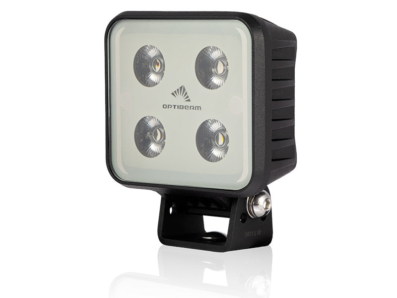 9-36V OPTIBEAM SNOWB С ПОДОГРЕВОМ. Мульти-кельвин 3000K: 2400lm, 3.34A @ 13.7V, 4000K: 3400lm, 4.13A @ 13.7V, 5700K: 2600lm, 3.26A @ 13.7V Светодиодный рабочий свет, IP68/IP69K, R10