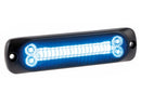 OPTIBEAM Dark Phantom SX6 zilais LED brīdinājuma modulis 12–24 V ar 24 LED, IP67/IP69K, alumīnija korpuss, plāns dizains, sinhronizācija līdz 20 ierīcēm