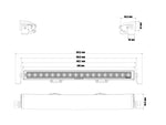 OPTIBEAM PURE 506 9-36V 16340Lm 5000K papildlukturis, IP68, R10