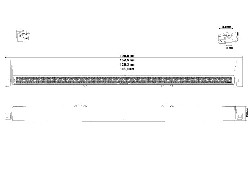 OPTIBEAM PURE 1025 9-36V 350000Lm 5000K, IP68, R10