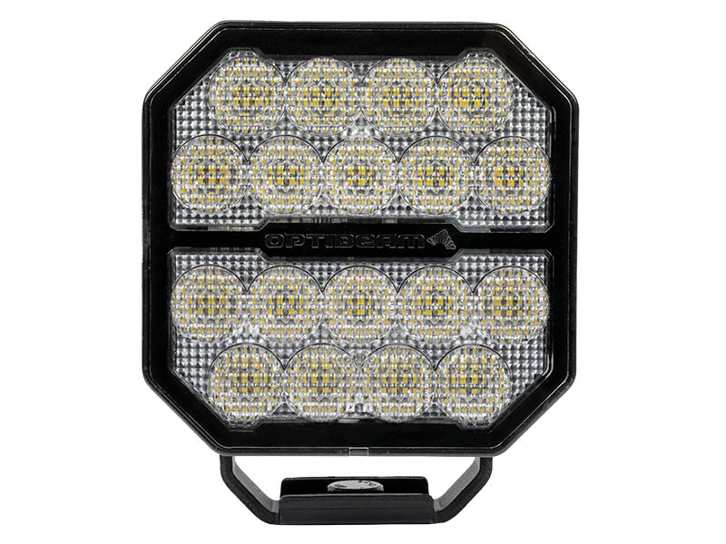 OPTIBEAM 108W (8500lm) Elites 5 LED darba lukturis IP68, 125×125×55,4mm
