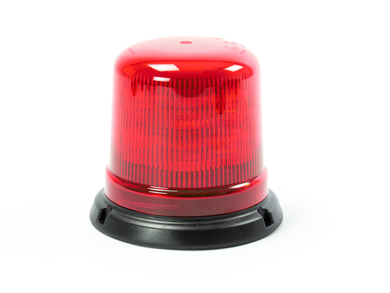 AXIXTECH 12-24V max 42W LED Beacon, ø 142,00 x 128,00mm, röd, PC, ECE R65 Klass 1 (TR1), ECE R10, CA13, SAE J845 Klass 1 IPX6,