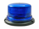 Светодиодный маяк AXIXTECH 12-24 В, ø142x80 мм, синий, крепление 3 винтами, 8 светодиодных элементов, 11 различных вариантов мигания, низкопрофильный дизайн. ECE R65/ R10, TA1, высота 80 мм