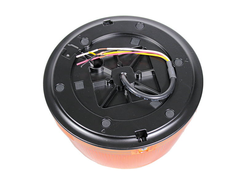 12-24V LED-majakas, ø182x107,5mm, kollane, ECE R65 (TA1, TB2), ECE R10, SAE J845 klass 1, CA13, -20°C ... +65°C