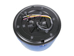 AXIXTECH 12-24V LED Bākuguns, ø182x107.5mm, zila, ECE R65 (TA1, TB2), ECE R10, SAE J845 Class 1, CA13, -20°C … +65°C