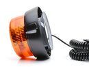 WAS 12-24V LED-blinkers, gul, enkel blixt, magnetfäste, spiralkabel 7m med tändstiftsplugg. ECE R65/ R10, TB1