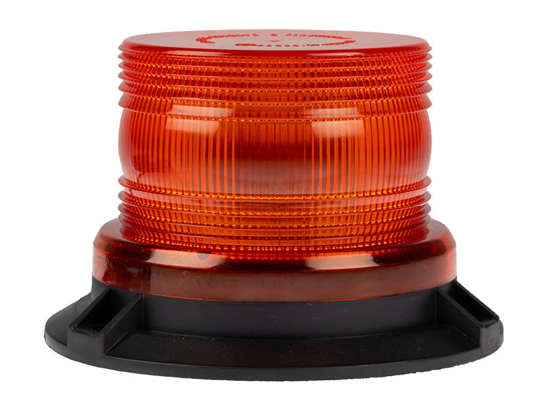 12-24V LED-blixt, ECE R65, ø 90,00-132,00 x 90,00mm, magnet- och trepunktsfäste, 3 blixtfunktioner, 2,8 m lång kabel med tändstiftskontakt och vippströmbrytare i änden. (Fast installation rekommenderas för fordon i rörelse).