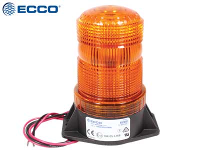 10-80V LED Beacon, 99x138mm, mini, amber, 2 screw fixing, wire side facing out. Spacing 87mm