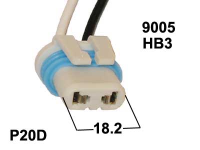 Spuldzes pamatne priekš HB3/ 9005 and H10/ 12363 bulb. P20D/ PY20D