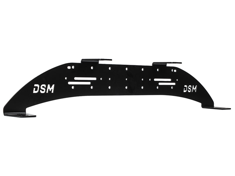 Auxiliary lamp bracket, 790 × 160 mm, 1,5 kg, black, stainless steel, 4 mm, HD model, for four lamps, to be mounted behind the European licence plate shield