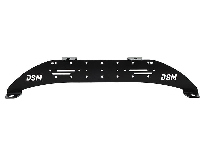 Auxiliary lamp bracket, 790 × 160 mm, 1,5 kg, black, stainless steel, 4 mm, HD model, for four lamps, to be mounted behind the European licence plate shield