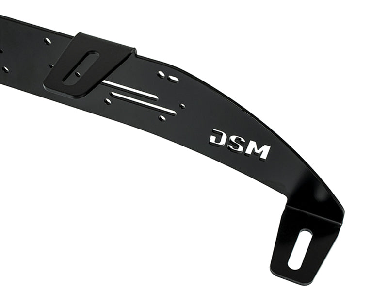 Auxiliary lamp bracket, 790 × 160 mm, 1,5 kg, black, stainless steel, 4 mm, HD model, for four lamps, to be mounted behind the European licence plate shield