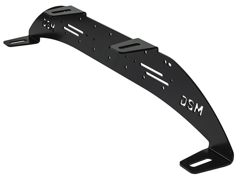 Auxiliary lamp bracket, 790 × 160 mm, 1,5 kg, black, stainless steel, 4 mm, HD model, for four lamps, to be mounted behind the European licence plate shield