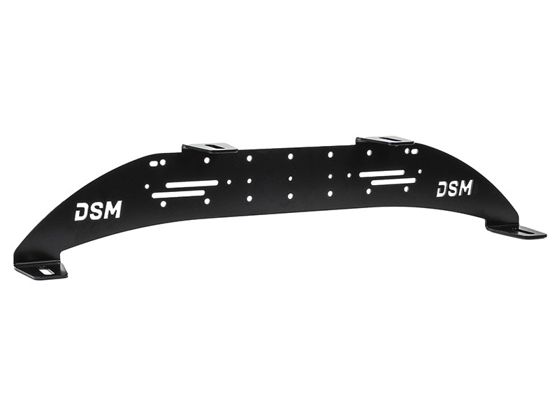 Auxiliary lamp bracket, 790 × 160 mm, 1,5 kg, black, stainless steel, 4 mm, HD model, for four lamps, to be mounted behind the European licence plate shield