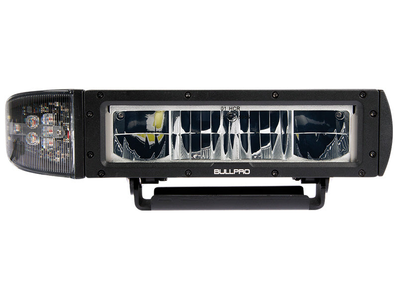 Bullpro LED priekšējais lukturis, Labais. tuvās gaismas 20W 1800lm. tālās gaismas 38W 3600lm, pagrieziens 18w