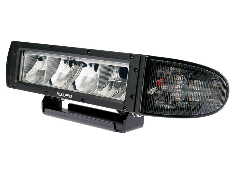 Bullpro LED priekšējais lukturis, Kreisais. tuvās gaismas 20W 1800lm. tālās gaismas 38W 3600lm, pagrieziens 18w