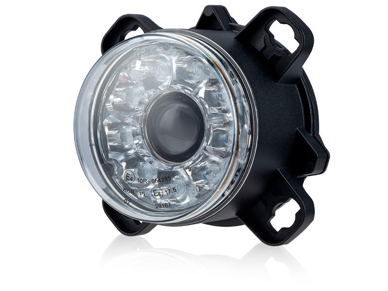 10-30V BULLBOY AGRILINE LED driving beam (HI/LO + DRL), round, IP66, IP6K9K, R149, R10, CISPR Class 5, cool white light 5000K
