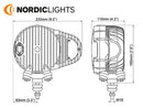 NORDICLIGHTS LED headlamp, Voltage: 9-32V, Right
