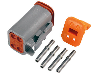 Savienotāju komplekts Deutsch, 4-pin DT, 4-pin female connector (0.5-1.5mm²), DT series