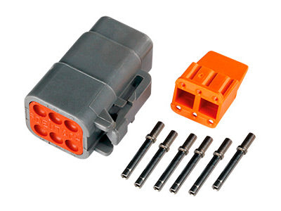 Deutsch savienotāju komplekts DTM 6-pin DTM