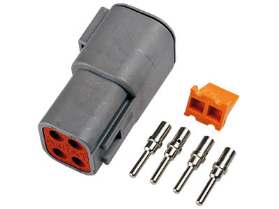 Savienotāju komplekts Deutsch 4-pin DTP, 4-pin male connector (2-3mm²), DTP series