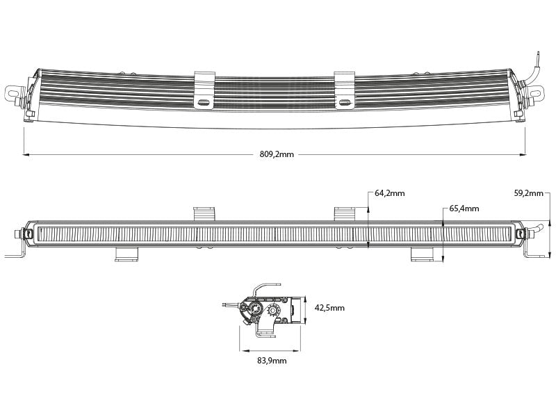 SEEKER Ultima 30 Curved LED extra lampa 7300LM,