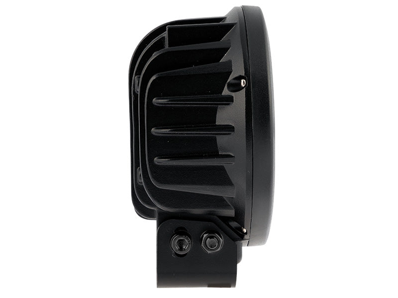 9-36V  2000Lm OPTIBEAM Savage 5 LED papildlukturis,  IP68, R112, R10, R7,  3-pin DT, gaismas diodes: 2gab balts pozīcijas gaisma, komplektā ar hroma rāmi, 1lux @308m, 1.8A @13.7V, garantija 3 gadi