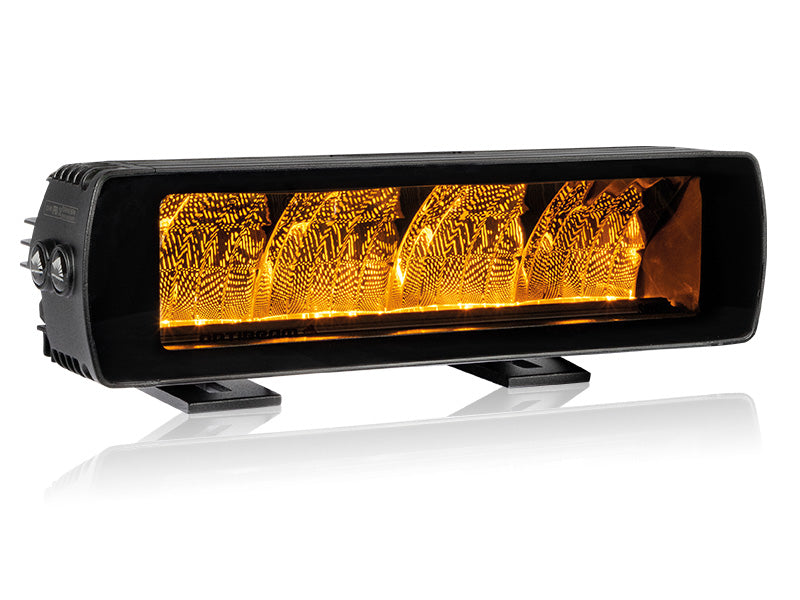 2x par LED extralampor passande för TA__OPTIBEAM 9-36V 4000Lm 4 LED vit och gul markeringslampa, IP68, R112, R10, 307,00 x 81,00 x 87,00mm, 1 lux @ 480 m, R112 1 lux @ 380 m, 3,59 A @ 13,7 V, höjd med fäste 109 mm, kallvitt ljus 5700K
