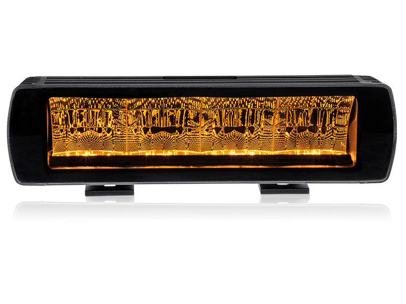 SUPERACTION_OPTIBEAM 9-36V 4000Lm 4 LED vit och gul markeringslampa, IP68, R112, R10, 307,00 x 81,00 x 87,00mm, 1 lux @ 480 m, R112 1 lux @ 380 m, 3,59 A @ 13,7 V, höjd med fäste 109 mm, kallvitt ljus 5700K