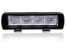 SUPERACTION_OPTIBEAM 9-36V 4000Lm 4 LED vit och gul markeringslampa, IP68, R112, R10, 307,00 x 81,00 x 87,00mm, 1 lux @ 480 m, R112 1 lux @ 380 m, 3,59 A @ 13,7 V, höjd med fäste 109 mm, kallvitt ljus 5700K