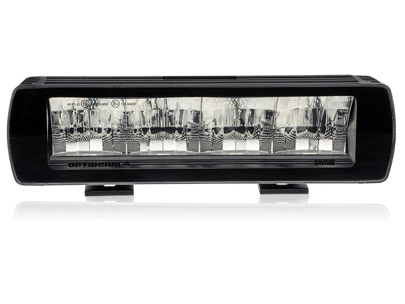 SUPERACTION_OPTIBEAM 9-36V 4000Lm 4 LED vit och gul markeringslampa, IP68, R112, R10, 307,00 x 81,00 x 87,00mm, 1 lux @ 480 m, R112 1 lux @ 380 m, 3,59 A @ 13,7 V, höjd med fäste 109 mm, kallvitt ljus 5700K