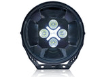OPTIBEAM SE7EN 9-36V 10400Lm 5500K 8 LED tālās gaismas, apaļš, melns, IP68, R148/149, R10, garantija 3 gadi