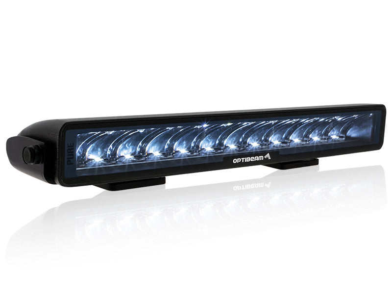 9-48V 13400Lm OPTIBEAM PURE 335 LED lineārais papildlukturis,  R148, R149, R10  auksti balta gaisma 5000K