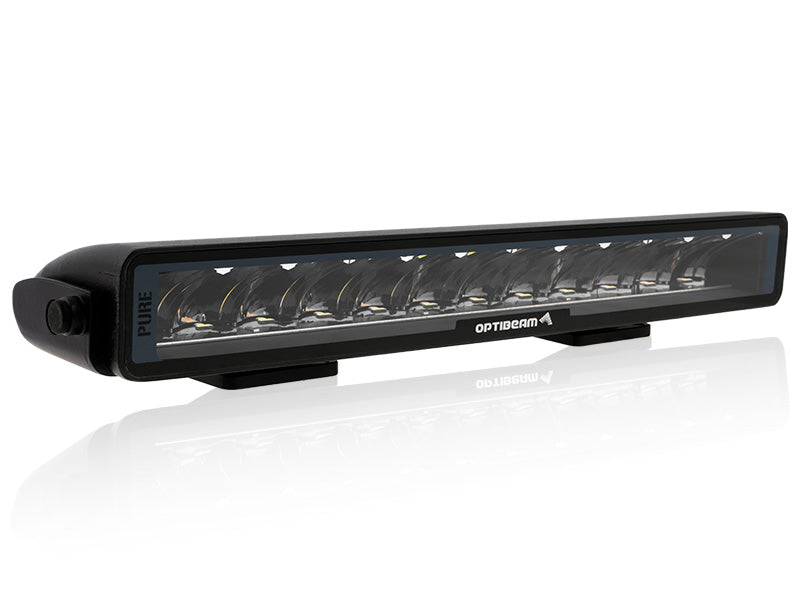 9-48V 13400Lm OPTIBEAM PURE 335 LED lineārais papildlukturis,  R148, R149, R10  auksti balta gaisma 5000K