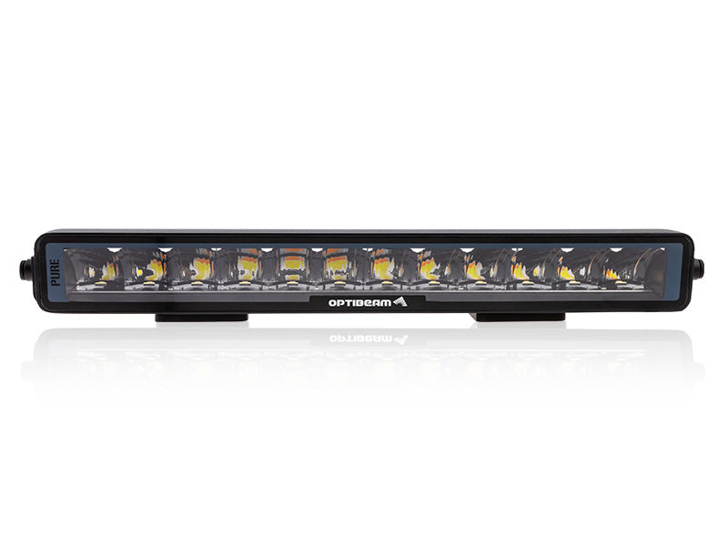 9-48V 13400Lm OPTIBEAM PURE 335 LED lineārais papildlukturis,  R148, R149, R10  auksti balta gaisma 5000K