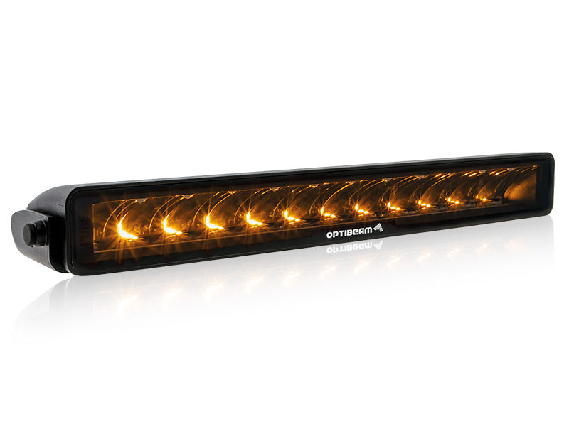 9-48V 13400Lm OPTIBEAM PURE 335 LED lineārais papildlukturis,  R148, R149, R10  auksti balta gaisma 5000K