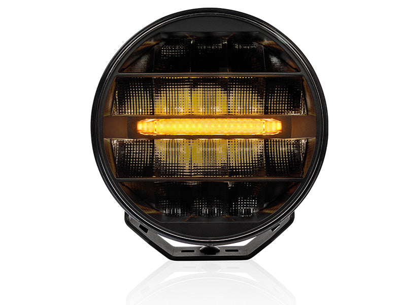 9-36V 11320Lm OPTIBEAM Elites 9 LED tālās gaismas lukturi, IP68, IP69K, R148, R149, R10,  2-pin DTP,  vads 2.20m, garantija 3 gadiauksti balta gaisma 5000K