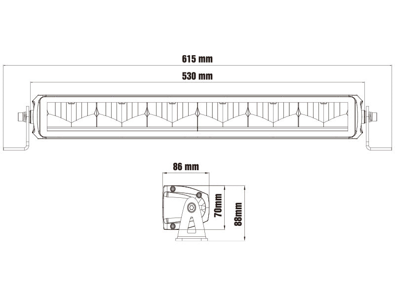 10-32V 5400Lm OPTIBEAM LED lisalamp : Dual All Weather, 3-aastane garantii, IP68/69K, ECE R148, R149, R10, 6-pin DT.