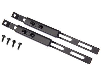 Plakans, 200mm, melns, nerūsējošais tērauds, papildus stiprinājums lukturiem