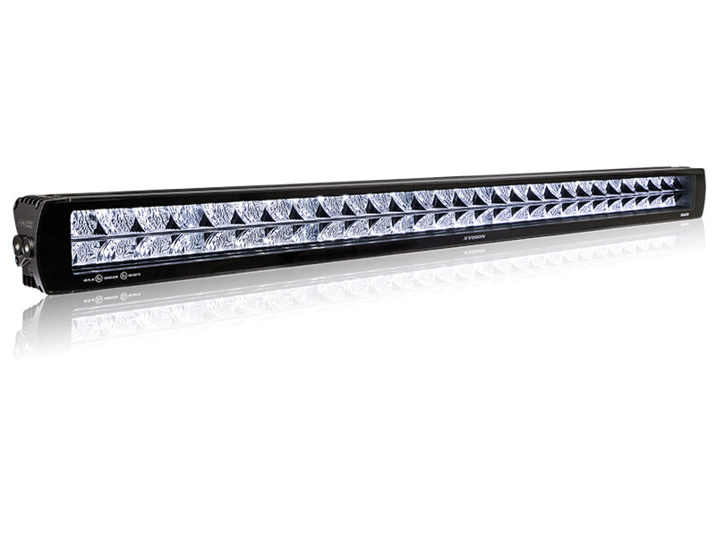 9-36V 210000Lm X-VISION Maxx 1100 LED BAR papildlukturis, IP68, 2,20 m, 4-pin DTP, melns, auksti balta gaisma 5000K