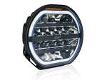 W-LIGHT Fury 9" 12-48V 9000Lm 5500K 16 LED вспомогательная лампа, круглая, черная, ⌀ 229.00 x 85.00mm, R148, R149, R10, R65 cl.1