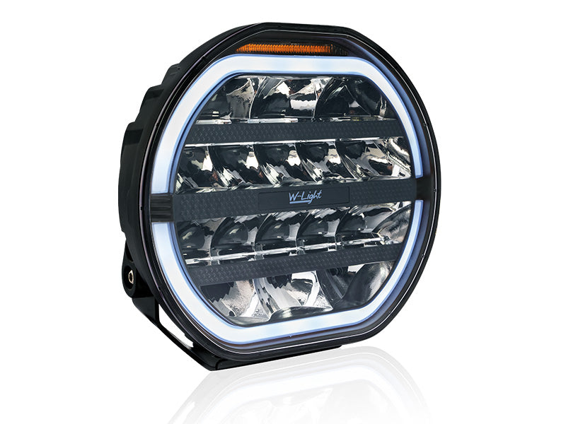 W-LIGHT Fury 9" 12-48V 9000Lm 5500K 16 LED вспомогательная лампа, круглая, черная, ⌀ 229.00 x 85.00mm, R148, R149, R10, R65 cl.1