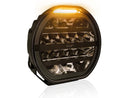 1605-NS3871 W-LIGHT Fury 9" 12-48V  9000Lm 5500K 16 LED papildlukturis, apaļš, melns,  ⌀ 229.00 x 85.00mm, R148, R149, R10, R65 cl.1
