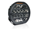 1605-NS3871 W-LIGHT Fury 9" 12-48V  9000Lm 5500K 16 LED papildlukturis, apaļš, melns,  ⌀ 229.00 x 85.00mm, R148, R149, R10, R65 cl.1