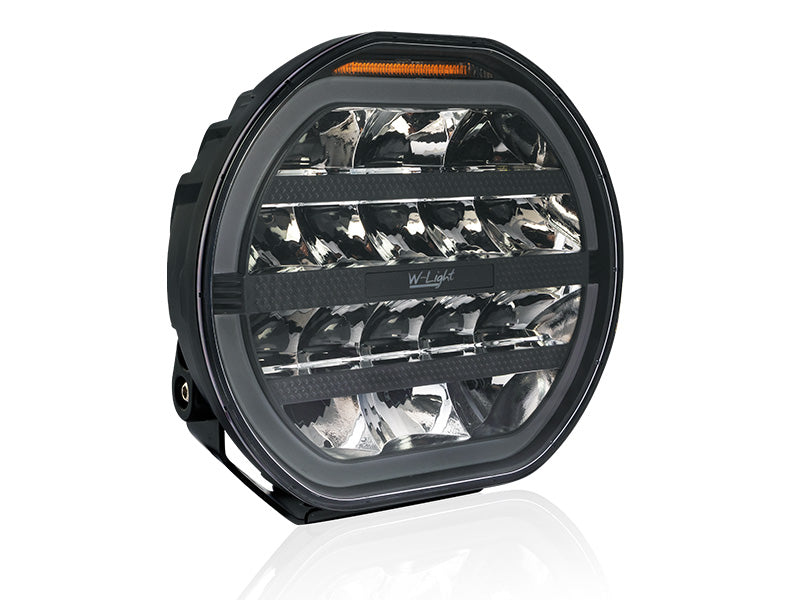 W-LIGHT Fury 9" 12-48V 9000Lm 5500K 16 LED вспомогательная лампа, круглая, черная, ⌀ 229.00 x 85.00mm, R148, R149, R10, R65 cl.1