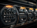W-LIGHT Fury 9" 12-48V 9000Lm 5500K 16 LED вспомогательная лампа, круглая, черная, ⌀ 229.00 x 85.00mm, R148, R149, R10, R65 cl.1